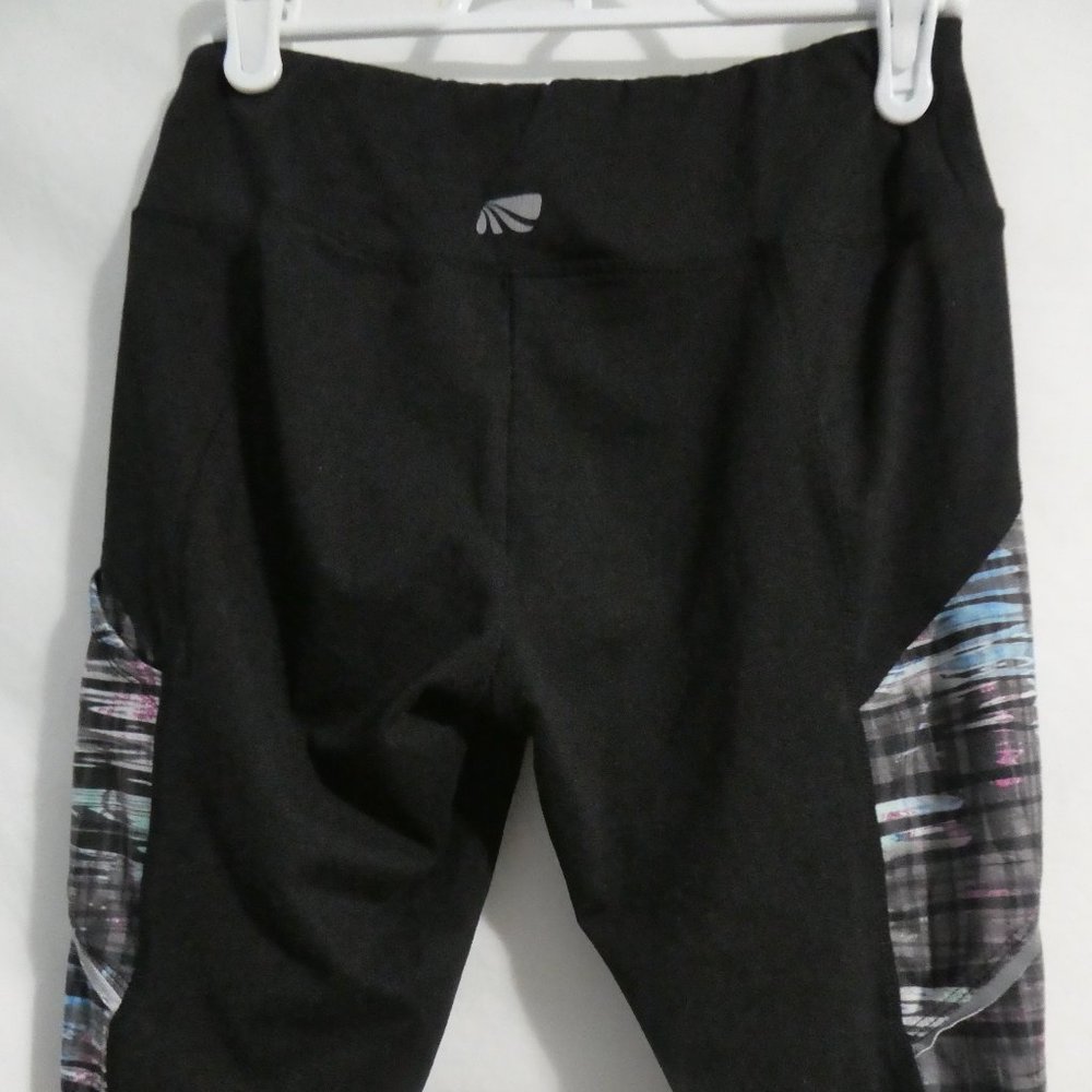 Black leggings, size small, side design, GUC - Picture 8 of 15